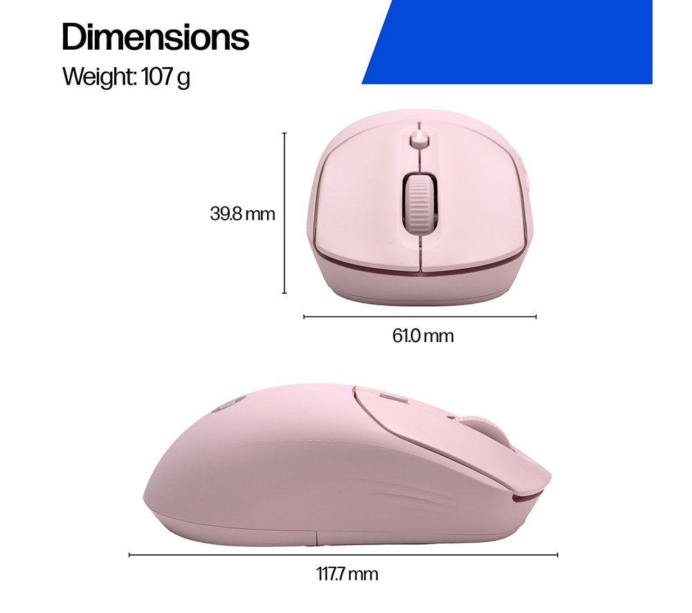 HP 400 Quiet Wireless Optical Mouse - Pink image number 9 of 24