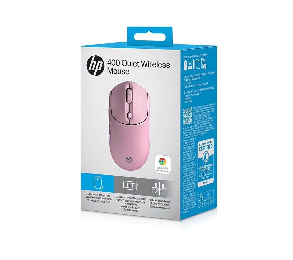 HP 400 Quiet Wireless Optical Mouse - Pink image number 24 of 24