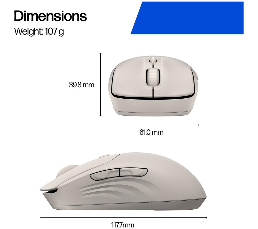 HP 400 Quiet Wireless Optical Mouse - Maple image number 6 of 12