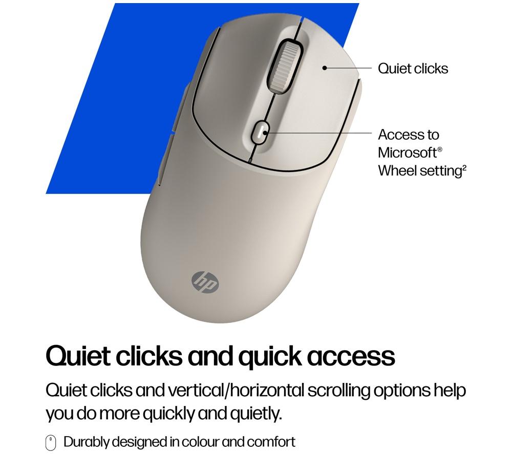 HP 400 Quiet Wireless Optical Mouse - Maple image number 7 of 12