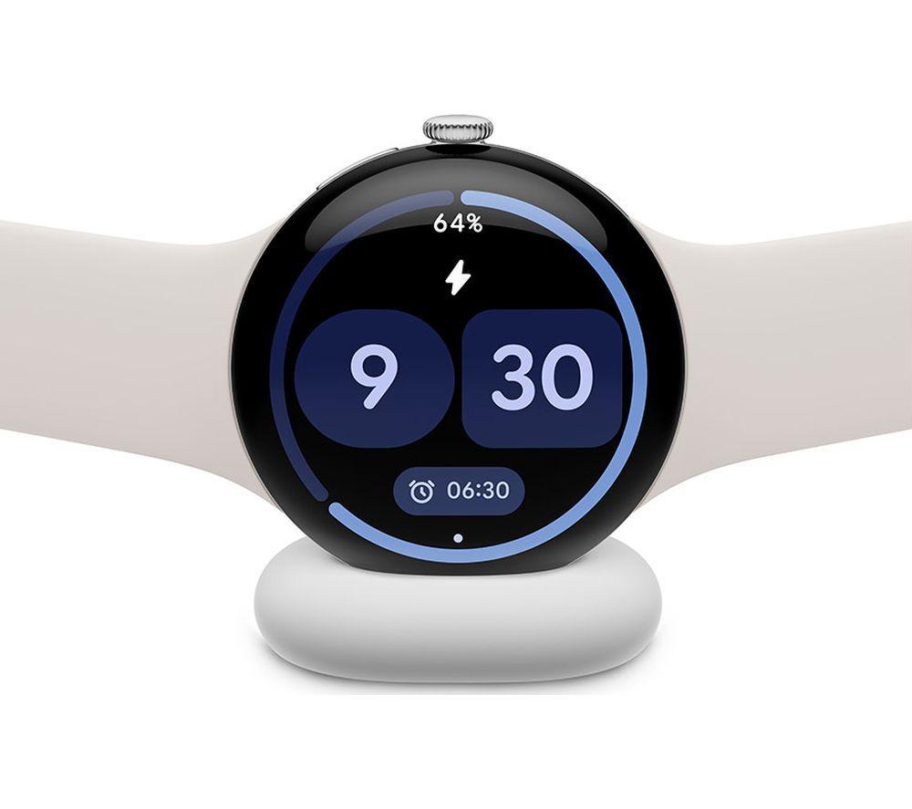 GOOGLE Pixel Watch 4 WiFi - Silver Aluminium Case with Porcelain Active Band, 45 mm image number 4 of 8