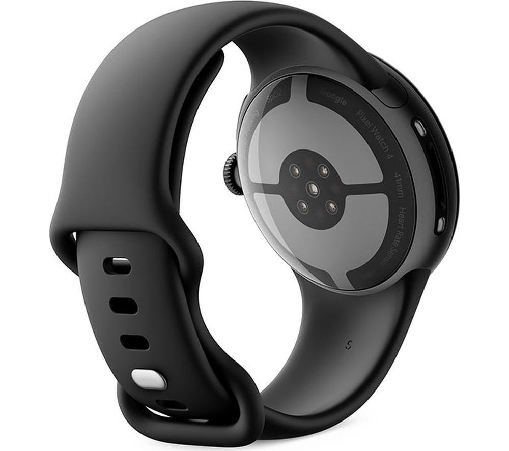 GOOGLE Pixel Watch 4 WiFi - Matte Black Aluminium Case with Obsidian Active Band, 41 mm image number 4 of 8