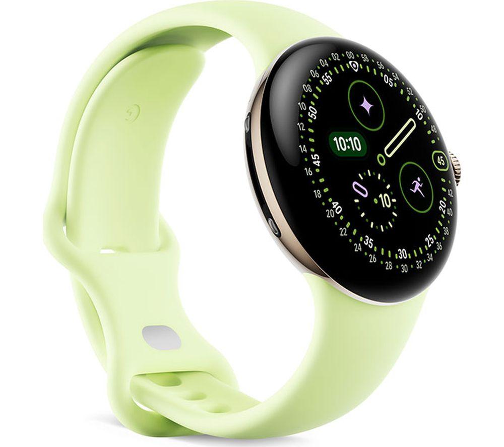 GOOGLE Pixel Watch 4 WiFi - Champagne Gold Aluminium Case with Lemongrass Active Band, 41 mm image number 3 of 7