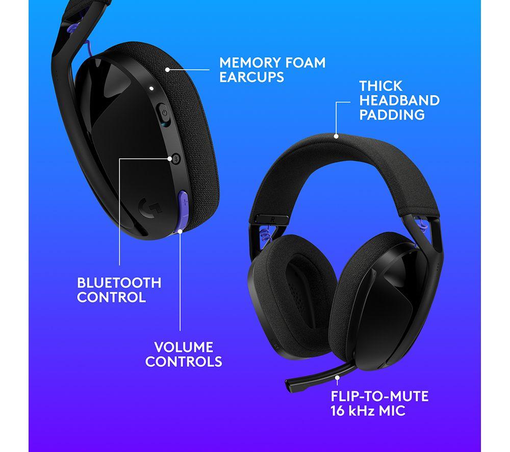 LOGITECH G321 LIGHTSPEED Wireless Bluetooth Gaming Headset - Black image number 16 of 17