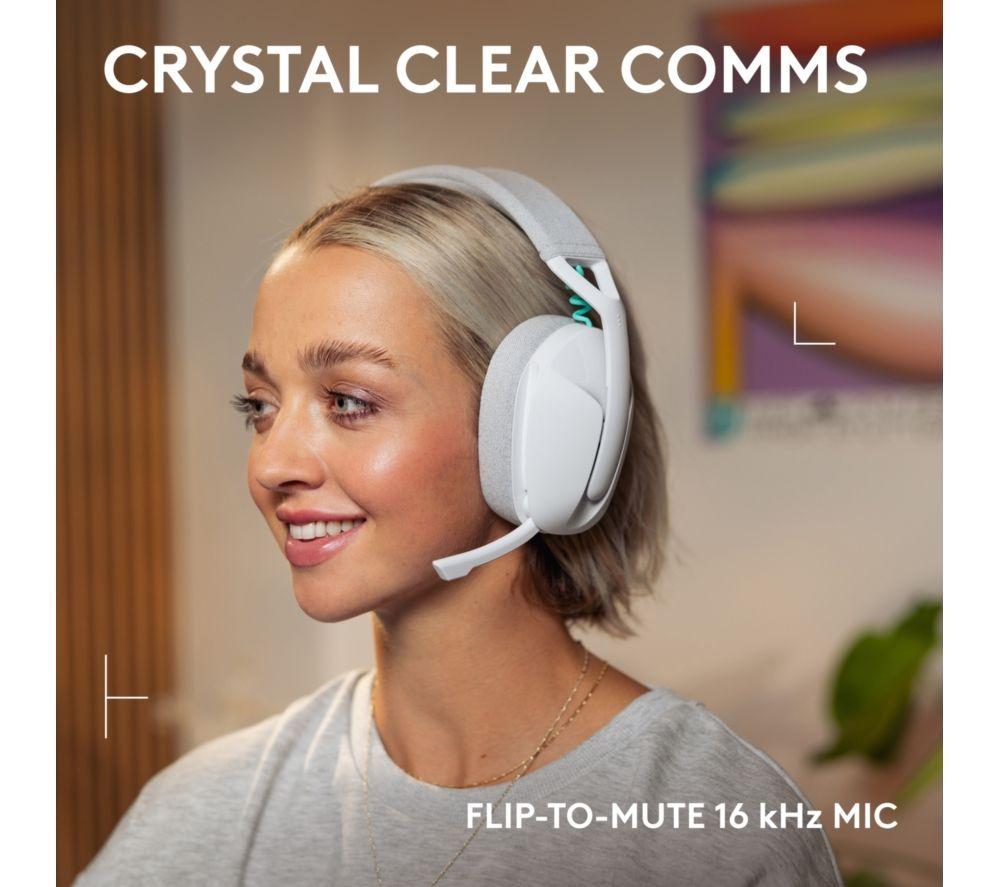 LOGITECH G321 LIGHTSPEED Wireless Bluetooth Gaming Headset - White image number 3 of 9