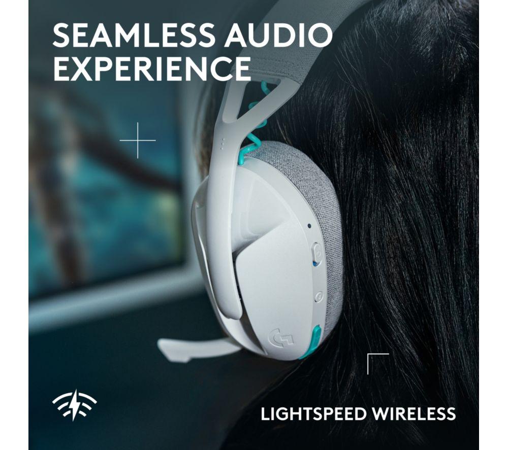 LOGITECH G321 LIGHTSPEED Wireless Bluetooth Gaming Headset - White image number 4 of 9