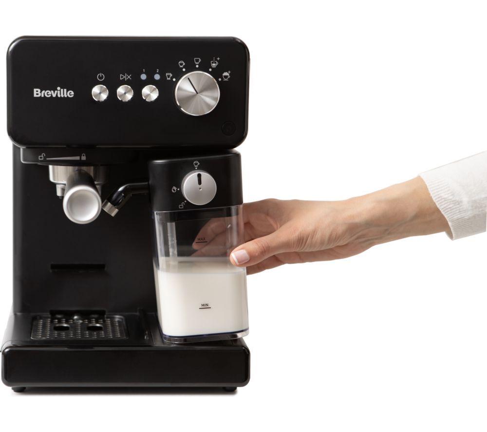 BREVILLE Prima Latte VCF183 Coffee Machine - Black image number 2 of 4