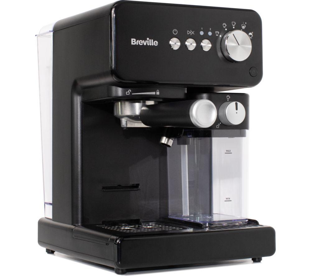 BREVILLE Prima Latte VCF183 Coffee Machine - Black image number 3 of 4