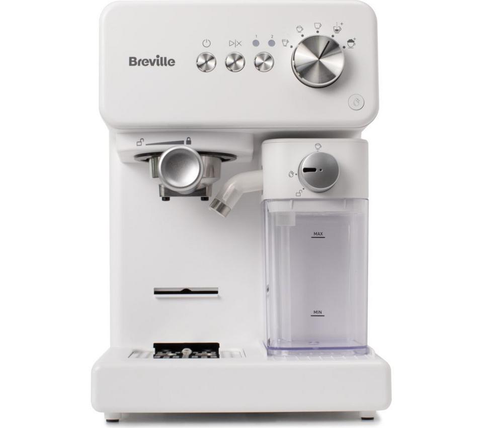 BREVILLE Prima Latte VCF190 Coffee Machine - White