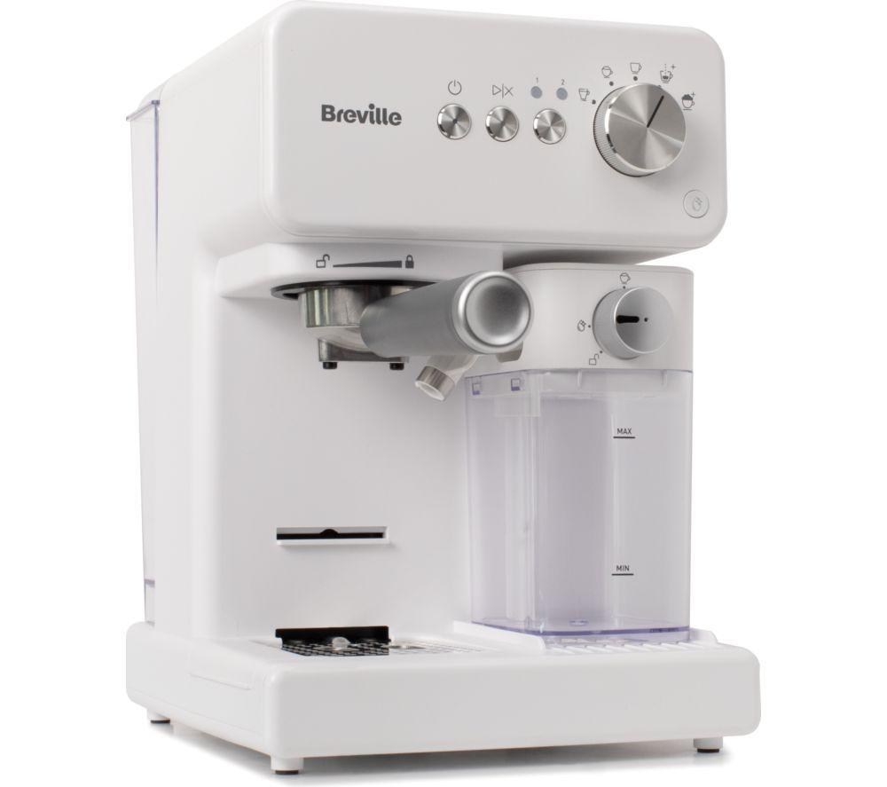 BREVILLE Prima Latte VCF190 Coffee Machine - White image number 3 of 4