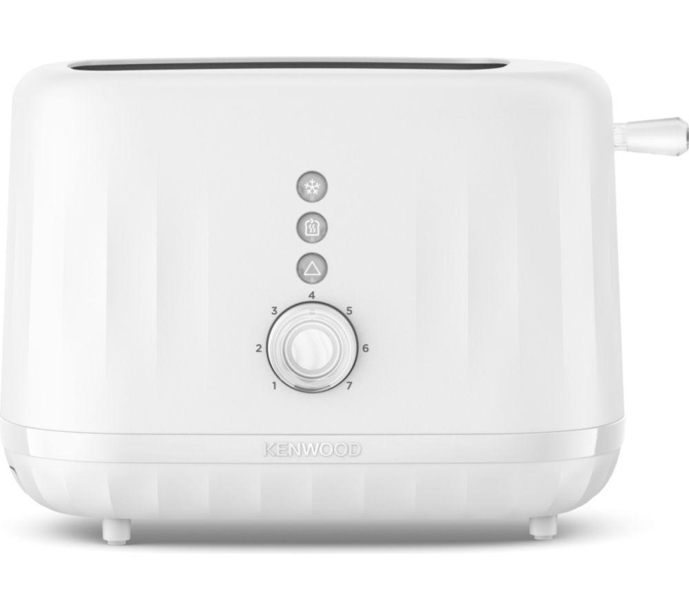 KENWOOD Ripple TCP06.000WH 2-Slice Toaster - Pure White Matte