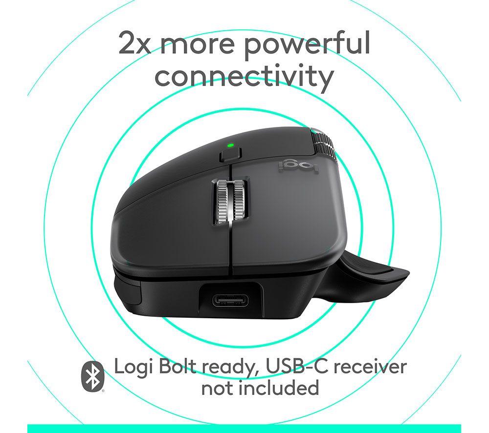 LOGITECH MX Master 4 Wireless Mouse for Mac - Space Black image number 6 of 13