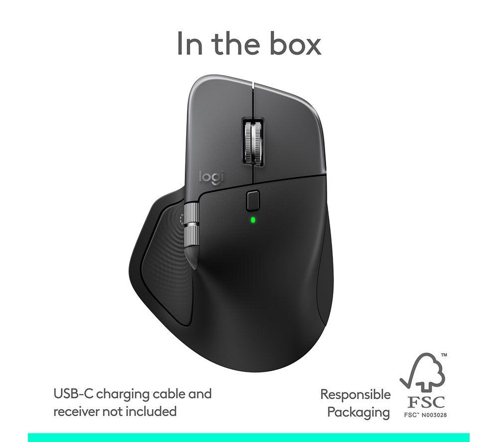 LOGITECH MX Master 4 Wireless Mouse for Mac - Space Black image number 13 of 13