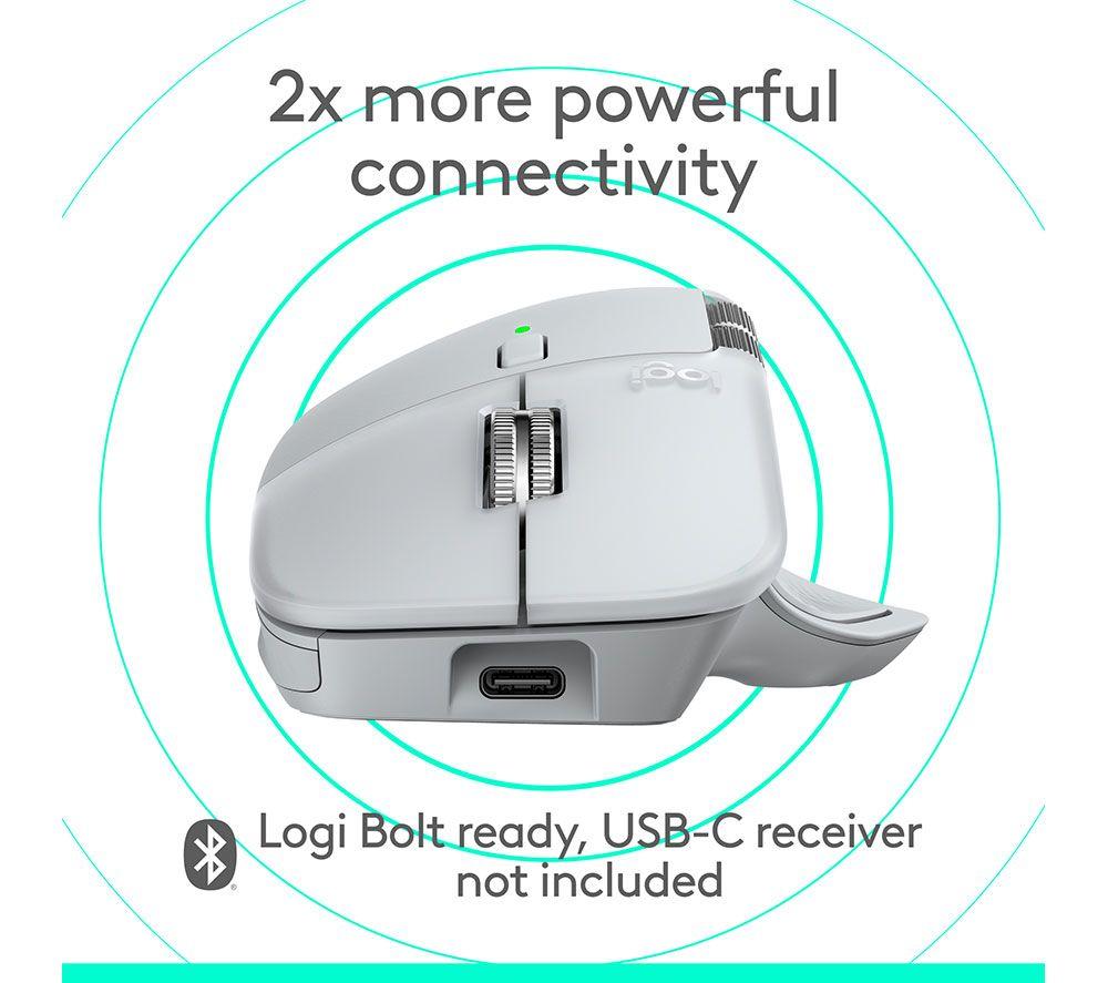 LOGITECH MX Master 4 Wireless Mouse for Mac - White Silver image number 10 of 17