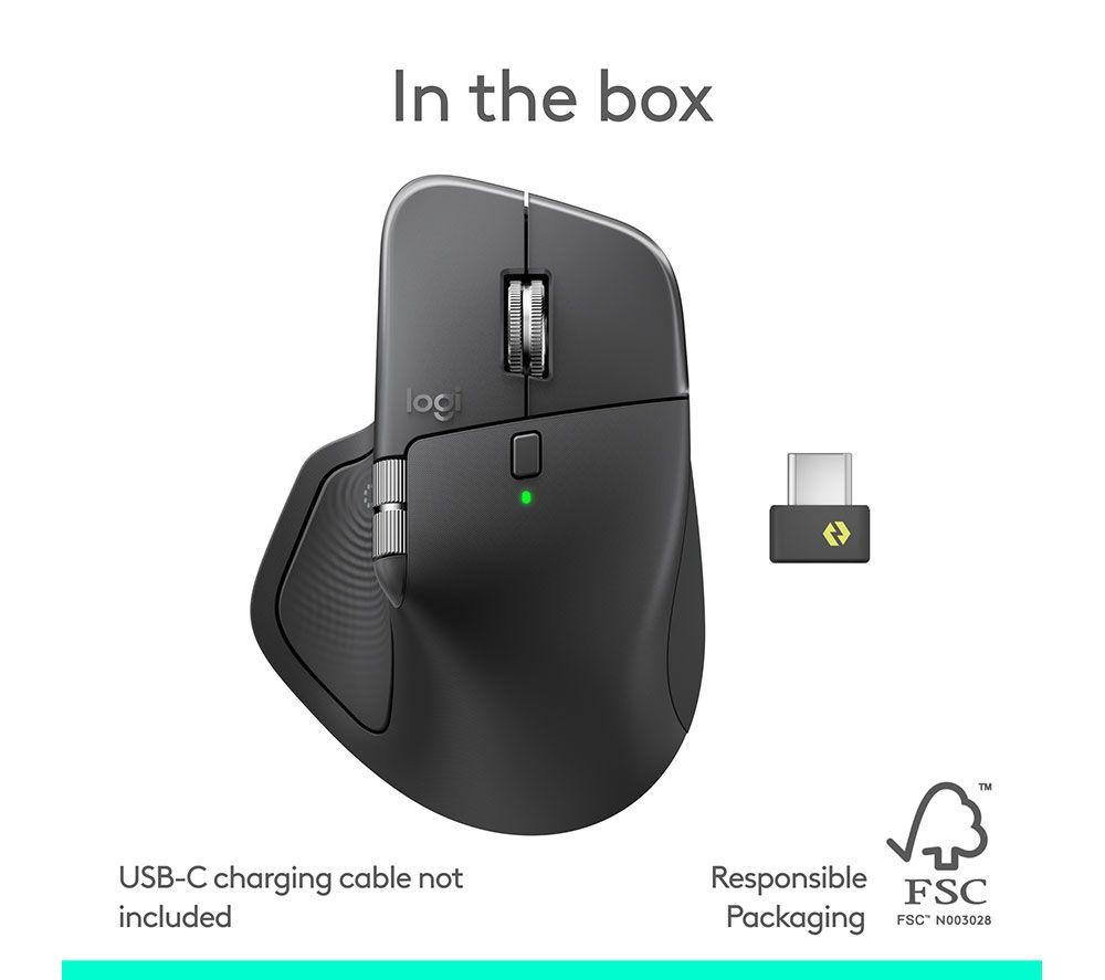 LOGITECH MX Master 4 for Mac Wireless Mouse - Graphite image number 11 of 13
