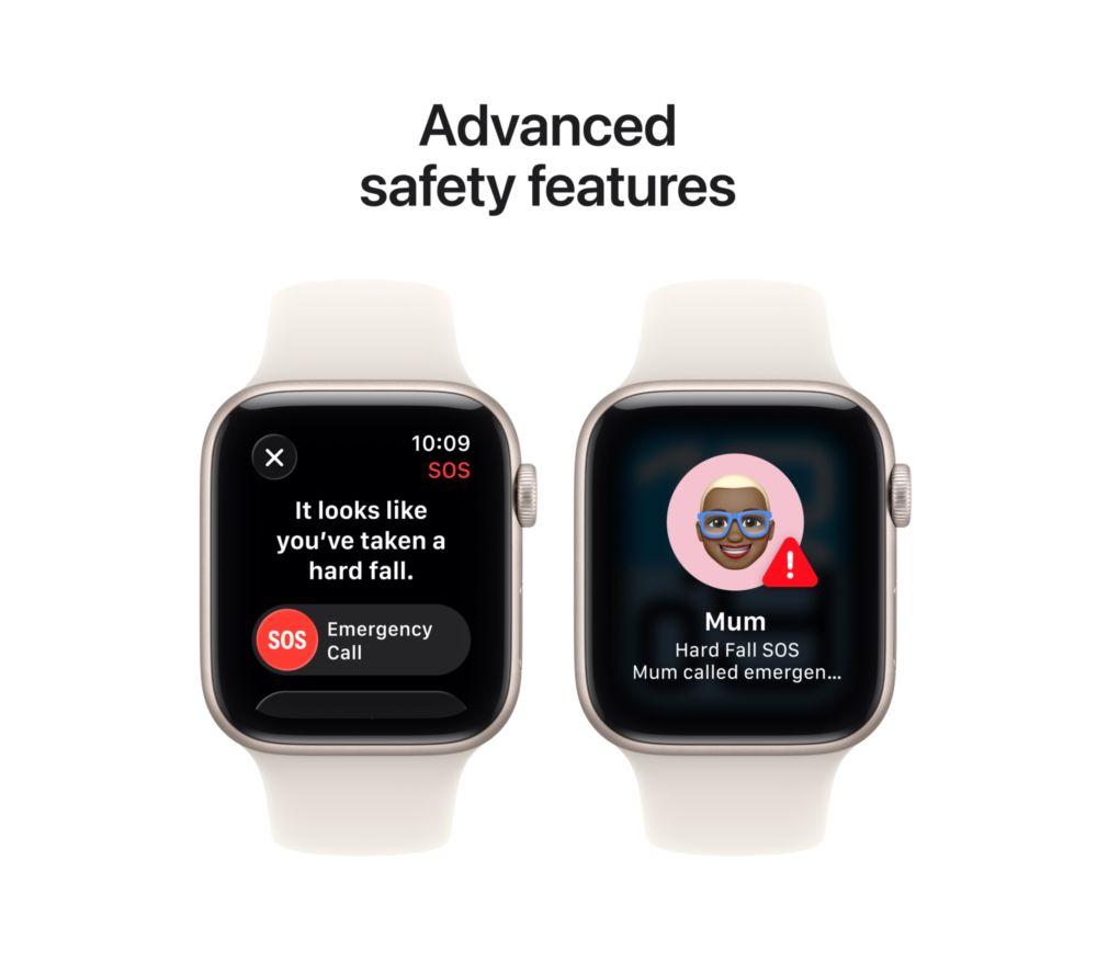 APPLE Watch SE 3 Cellular - 44 mm Starlight Aluminium Case with Starlight Sport Band, S/M image number 7 of 10