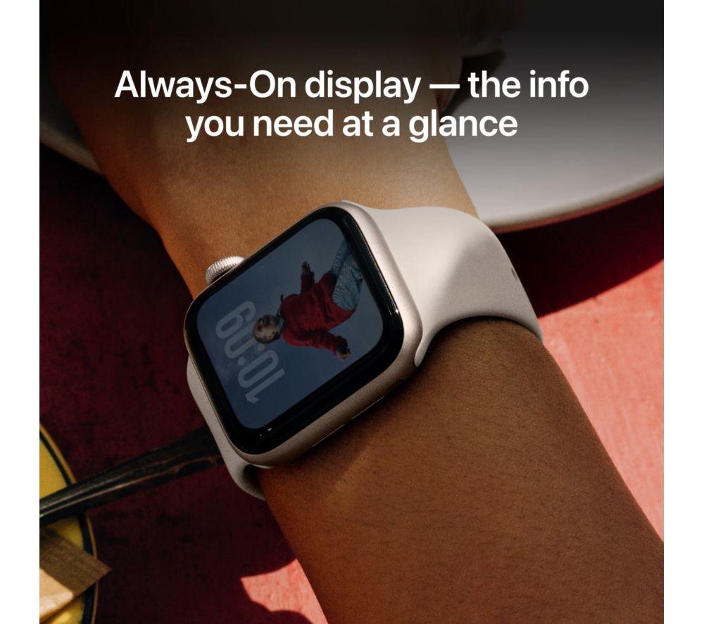 APPLE Watch SE 3 Cellular - 44 mm Starlight Aluminium Case with Starlight Sport Band, M/L image number 5 of 10