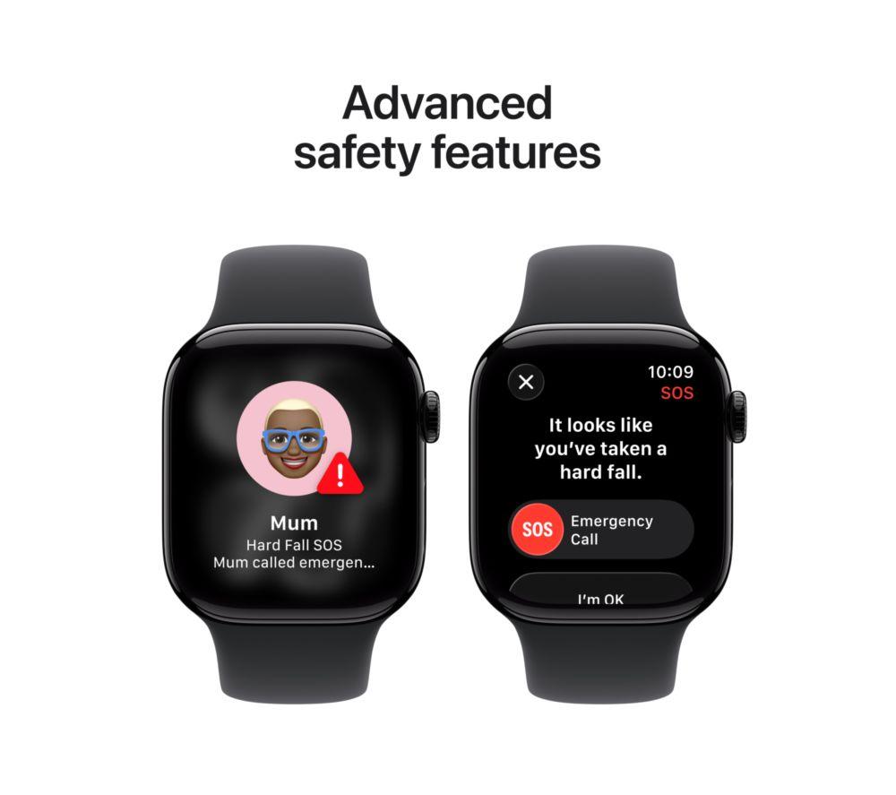APPLE Watch Series 11 - 42 mm&nbsp;Jet Black Aluminium Case with Black Sport Band - S/M image number 6 of 10