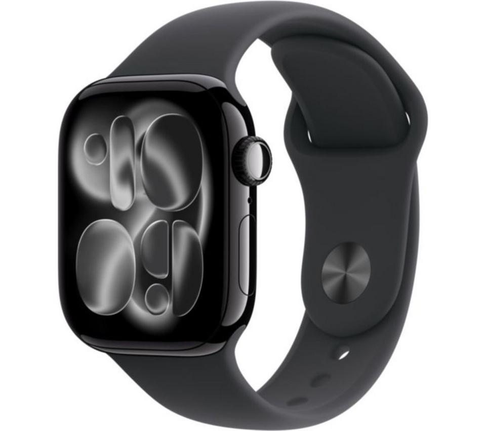 APPLE Watch Series 11 - 42 mm Jet Black Aluminium Case with Black Sport Band, M/L
