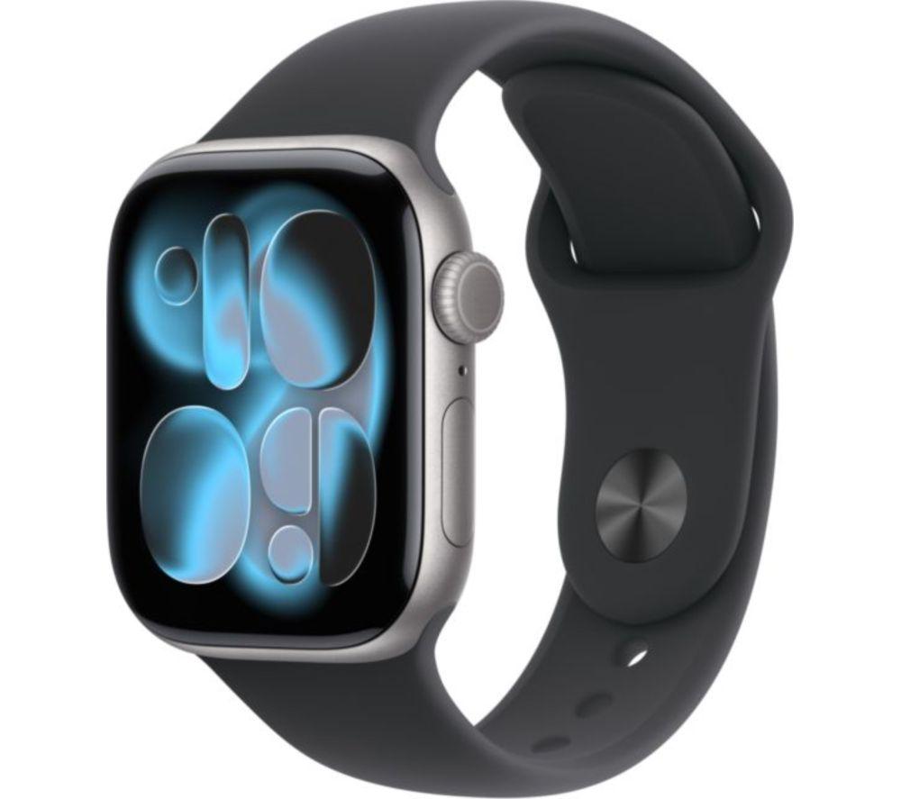 APPLE Watch Series 11 - 42 mm Space Grey Aluminium Case with Black Sport Band, M/L