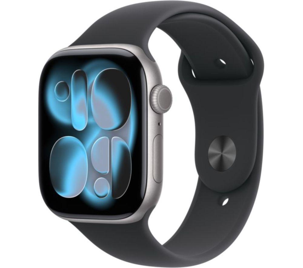 APPLE Watch Series 11 - 46 mm Space Grey Aluminium Case with Black Sport Band, M/L