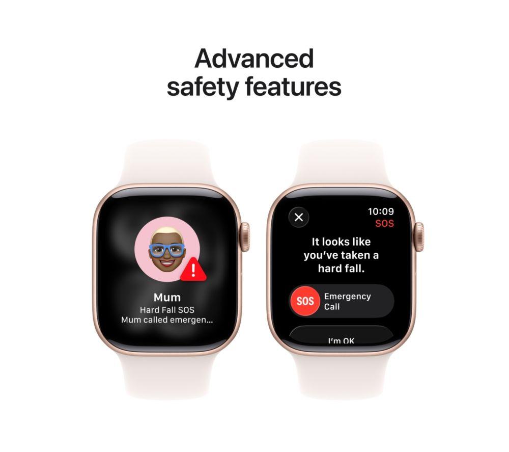 APPLE Watch Series 11 Cellular - 42 mm Rose Gold Aluminium Case with Light Blush Sport Band, M/L image number 6 of 10