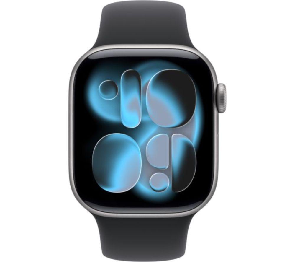 APPLE Watch Series 11 Cellular - 42 mm&nbsp;Space Grey Aluminium Case with Black Sport Band, M/L image number 2 of 10