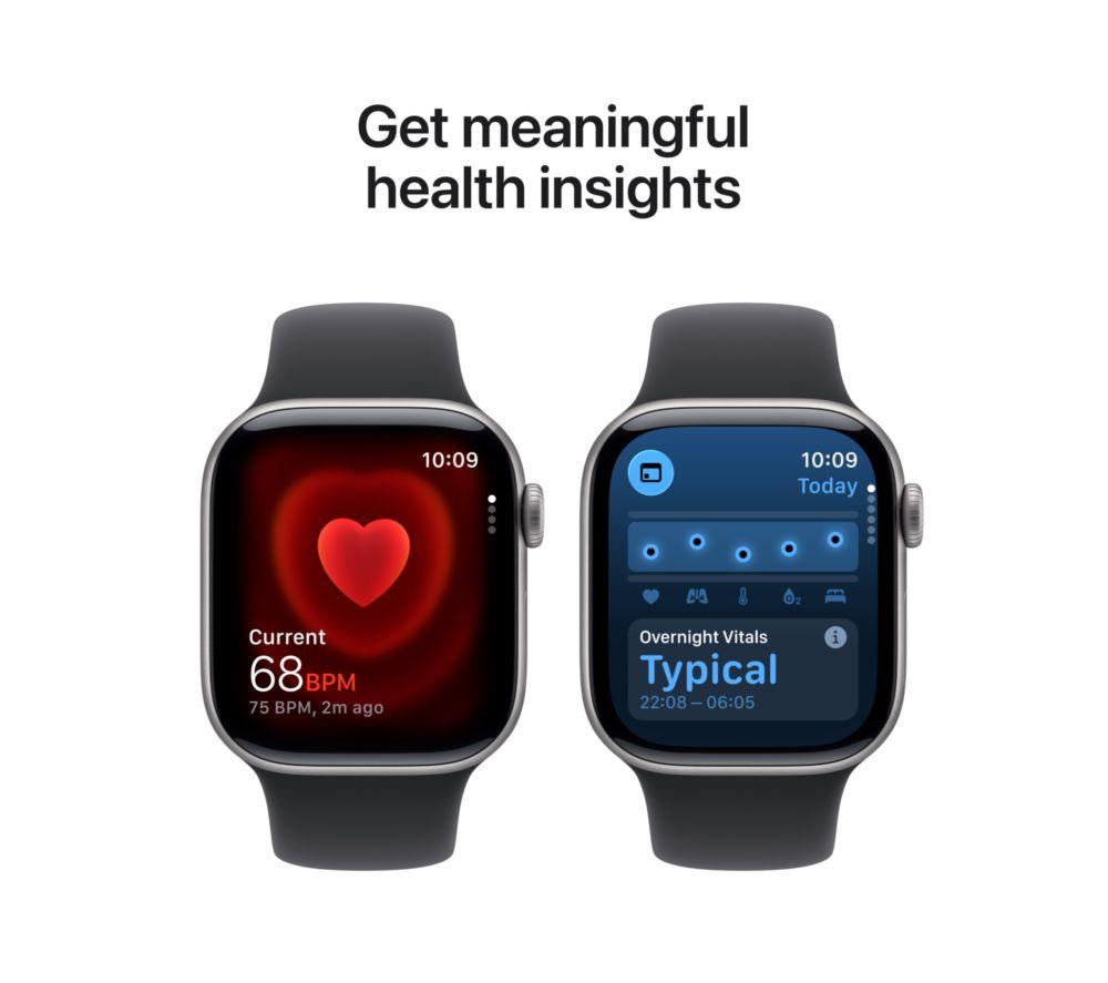 APPLE Watch Series 11 Cellular - 42 mm&nbsp;Space Grey Aluminium Case with Black Sport Band, M/L image number 5 of 10