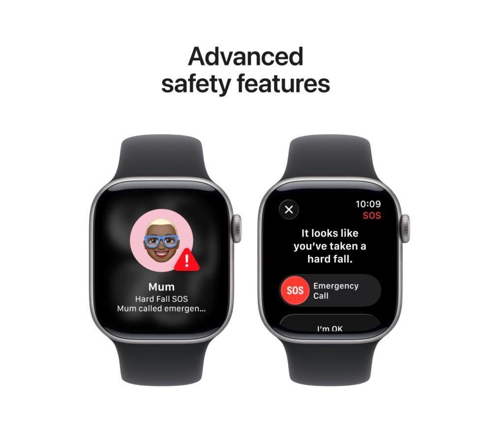 APPLE Watch Series 11 Cellular - 42 mm&nbsp;Space Grey Aluminium Case with Black Sport Band, M/L image number 6 of 10