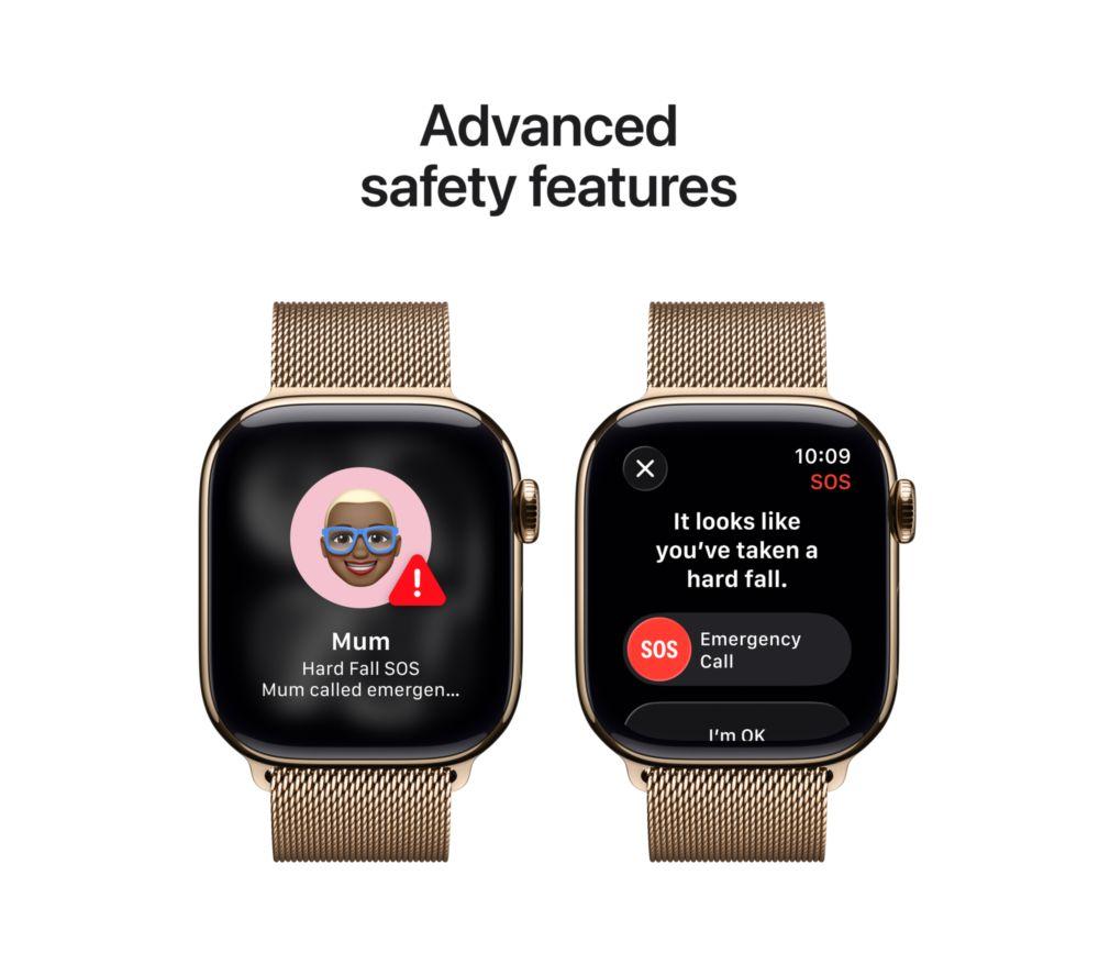 APPLE Watch Series 11 Cellular - 42 mm&nbsp;Gold Titanium Case with Gold Milanese Loop image number 6 of 10