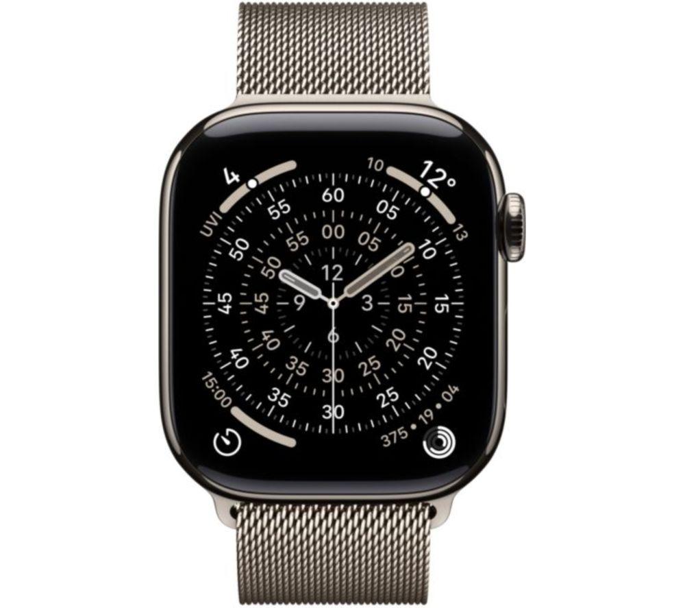 APPLE Watch Series 11 Cellular - 42 mm&nbsp;Natural Titanium Case with Natural Milanese Loop image number 2 of 10