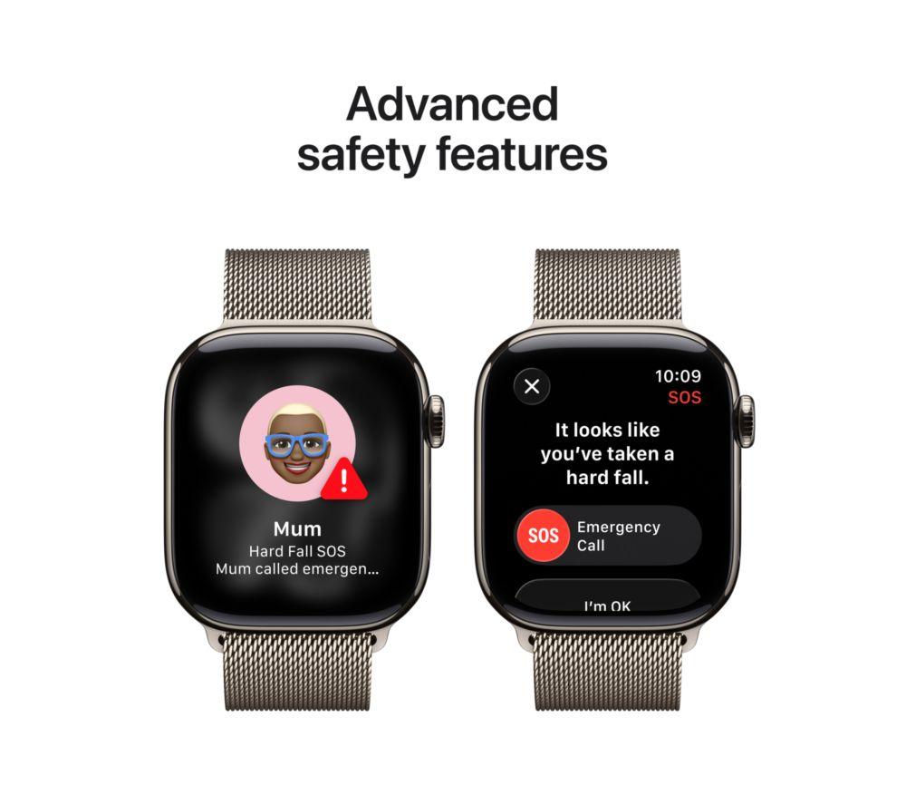 APPLE Watch Series 11 Cellular - 42 mm&nbsp;Natural Titanium Case with Natural Milanese Loop image number 6 of 10