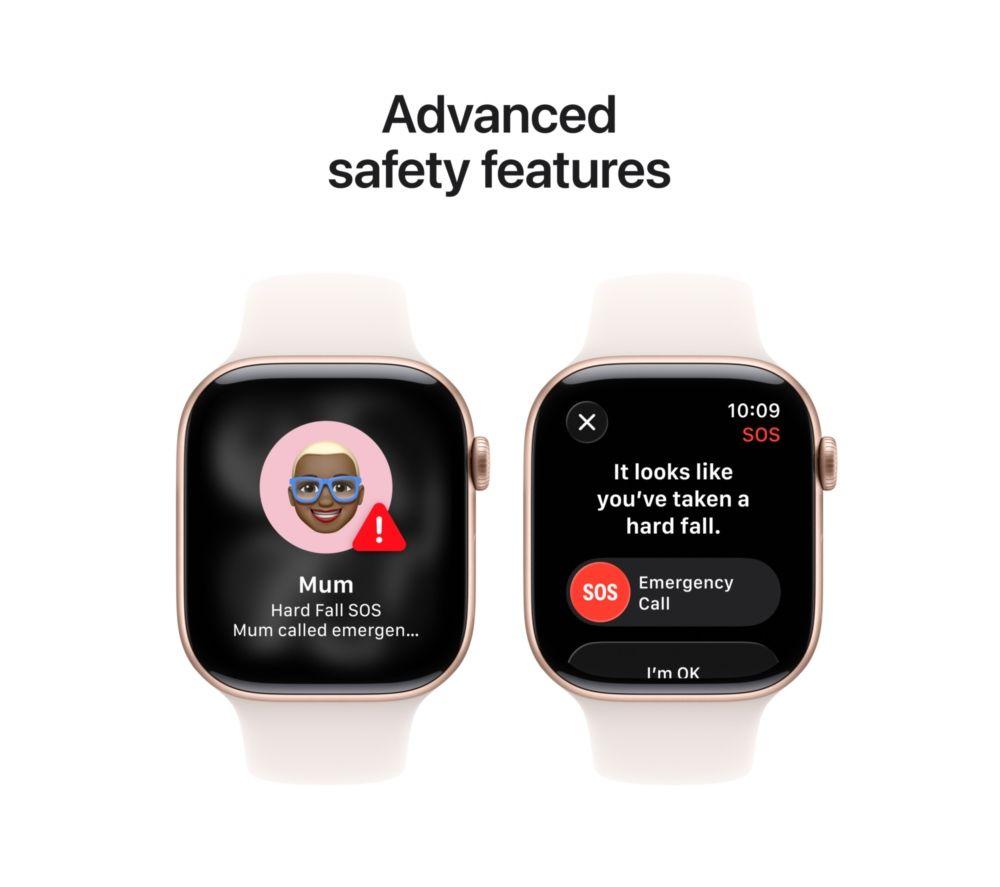 APPLE Watch Series 11 Cellular - 46 mm&nbsp;Rose Gold Aluminium Case with Light Blush Sport Band, S/M image number 2 of 10