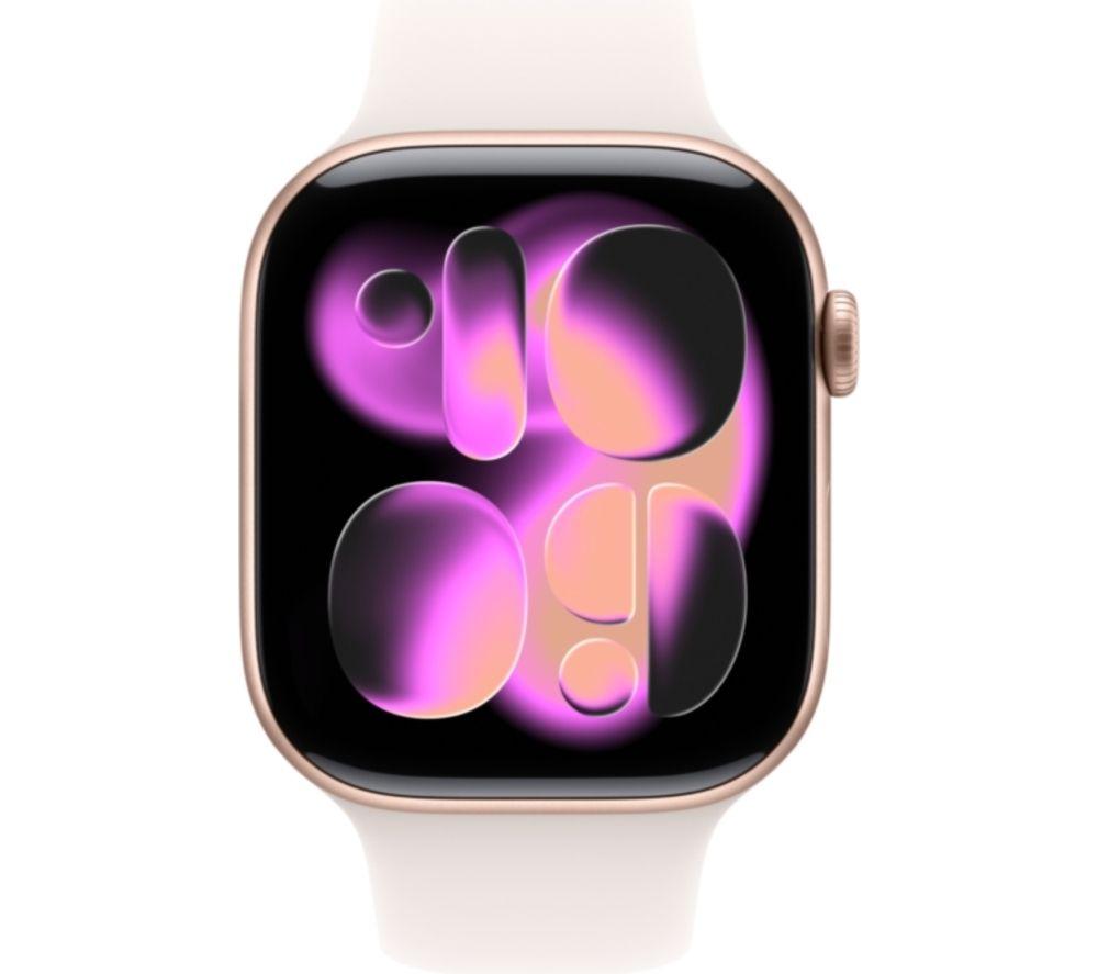 APPLE Watch Series 11 Cellular - 46 mm&nbsp;Rose Gold Aluminium Case with Light Blush Sport Band, S/M image number 6 of 10