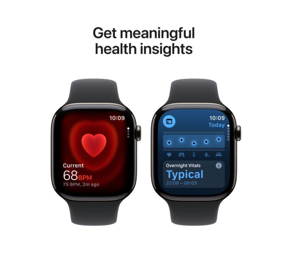 APPLE Watch Series 11 Cellular - 46 mm Slate Titanium Case with Black Sport Band, S/M image number 5 of 10