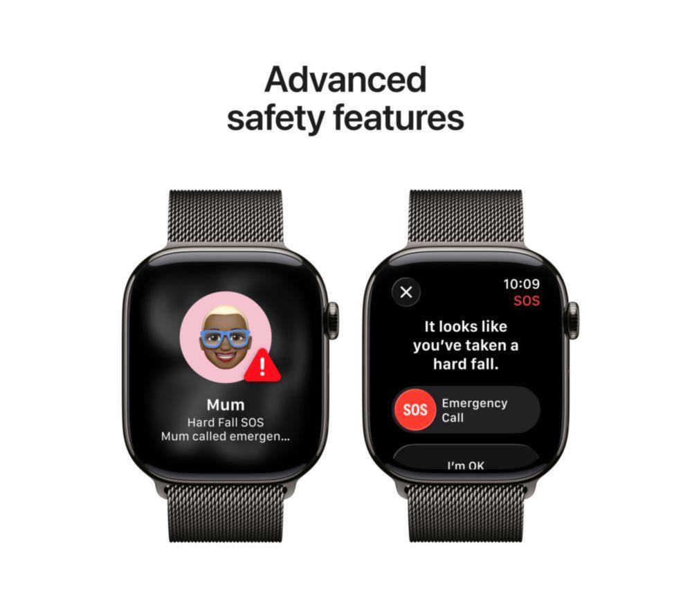 APPLE Watch Series 11 Cellular - 46 mm&nbsp;Slate Titanium Case with Slate Milanese Loop, S/M image number 6 of 10