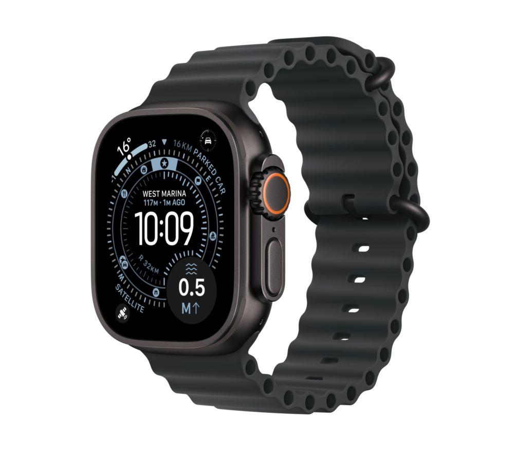 APPLE Watch Ultra 3 Cellular - 49 mm Black Titanium Case with Black Ocean Band