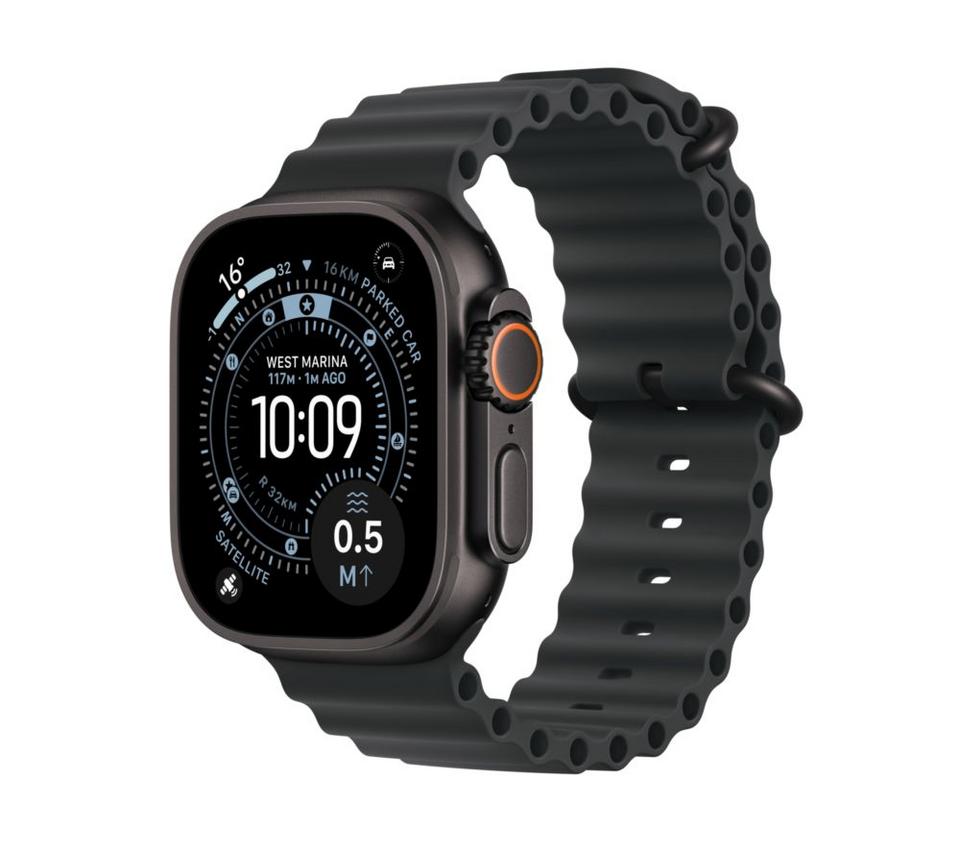 APPLE Watch Ultra 3 Cellular - 49 mm Black Titanium Case with Black Ocean Band
