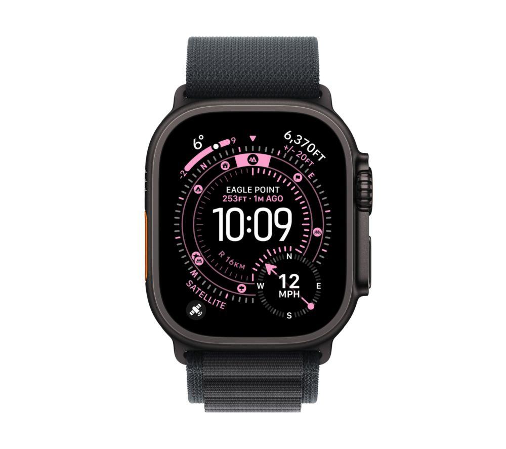 APPLE Watch Ultra 3 Cellular - 49 mm Black Titanium Case with Black Alpine Loop, Small image number 2 of 10