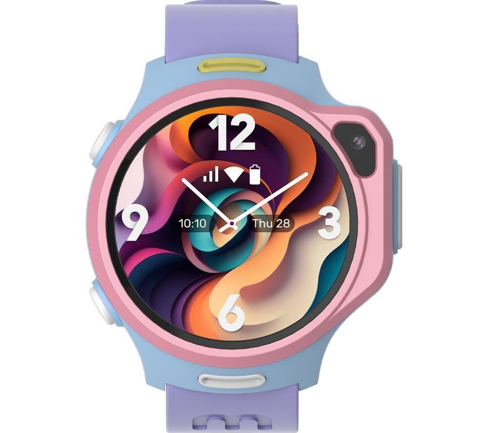 MYFIRST Fone R2 Smart Watch for Kids - Cotton Candy Mix, Silicon Strap - 145 mm image number 3 of 5