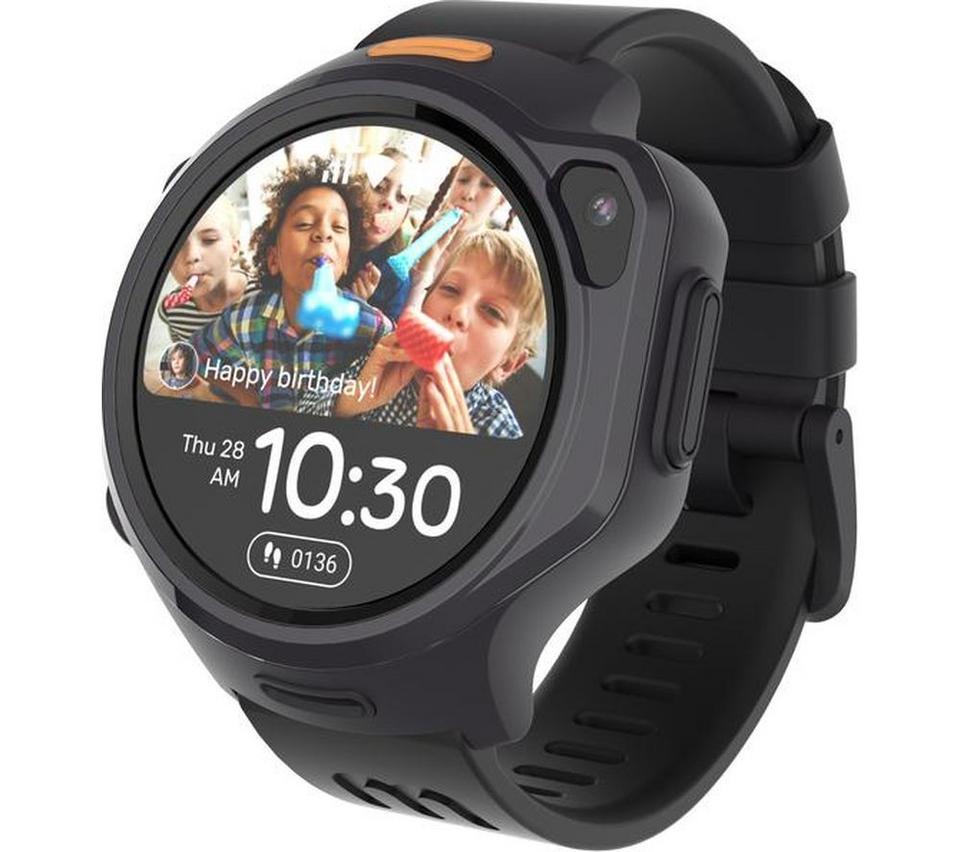 MYFIRST Fone R2 Smart Watch for Kids - Acai Purple, Silicon Strap