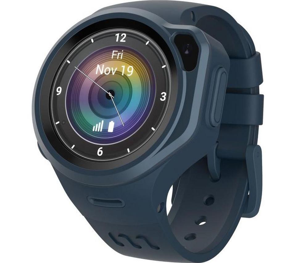MYFIRST Fone R1s Smart Watch for Kids - Space Blue, Silicone Strap - S/M