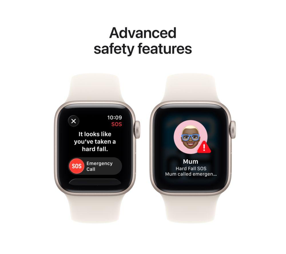 APPLE Watch SE 3 - 40 mm Starlight Aluminium Case with Starlight Sport Band, S/M image number 7 of 10