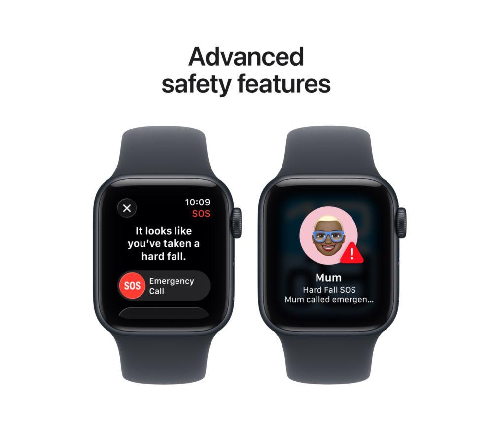 APPLE Watch SE 3 - 40 mm Midnight Aluminium Case with Midnight Sport Band, M/L image number 7 of 10