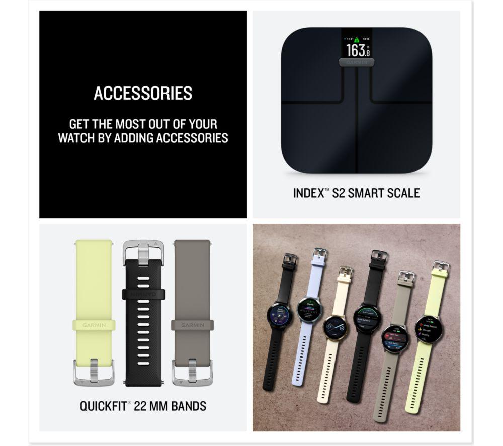 GARMIN Venu 4 Smart Watch - Silver with Silver Grey Silicone Band, 45 mm image number 7 of 15