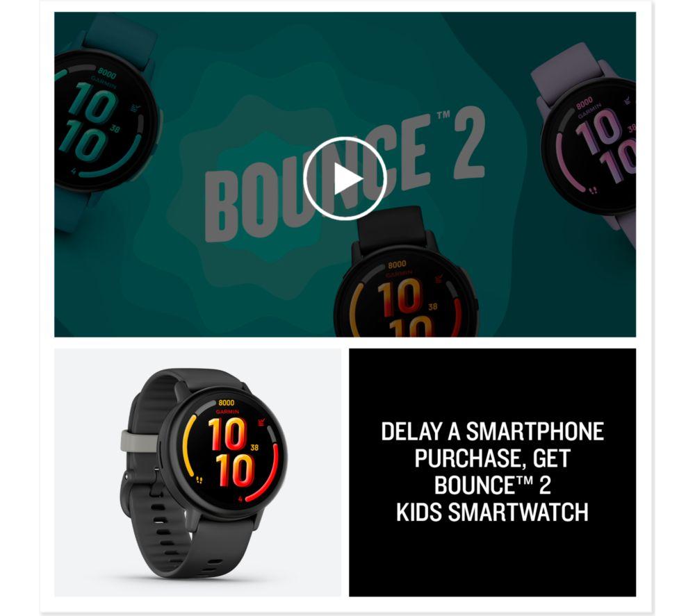 GARMIN Bounce 2 Kids Smart Watch - Slate Grey image number 7 of 13