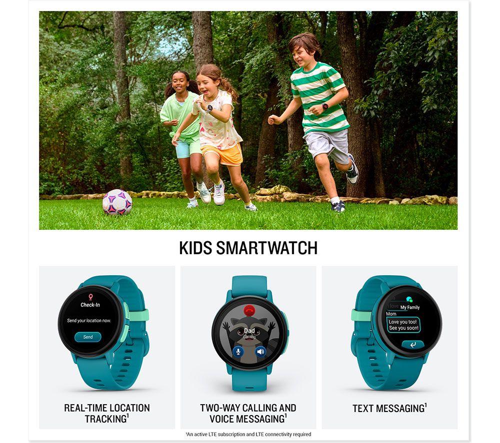 GARMIN Bounce 2 Kids Smart Watch - Turquoise image number 8 of 13