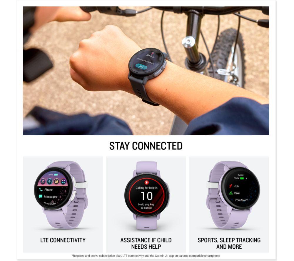 GARMIN Bounce 2 Kids Smart Watch - Light Purple image number 2 of 13