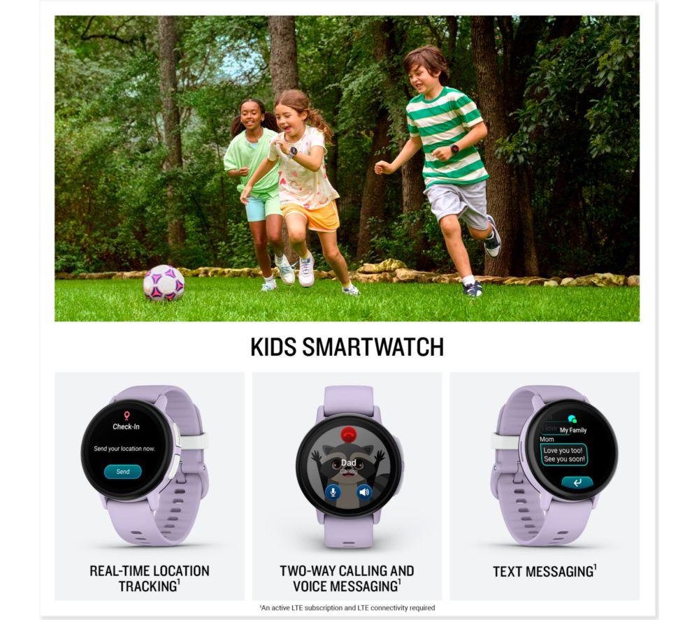 GARMIN Bounce 2 Kids Smart Watch - Light Purple image number 4 of 13