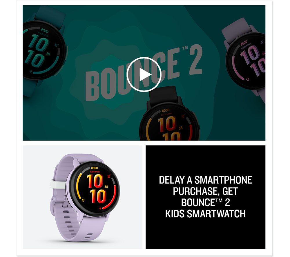 GARMIN Bounce 2 Kids Smart Watch - Light Purple image number 13 of 13